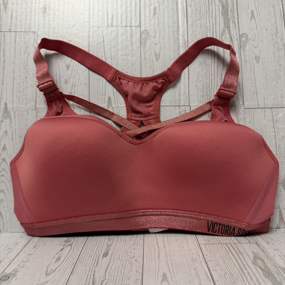 Victoria Secret Sport Incredible‎ Lightweight Max Bra 34C Shimmery Trim Straps